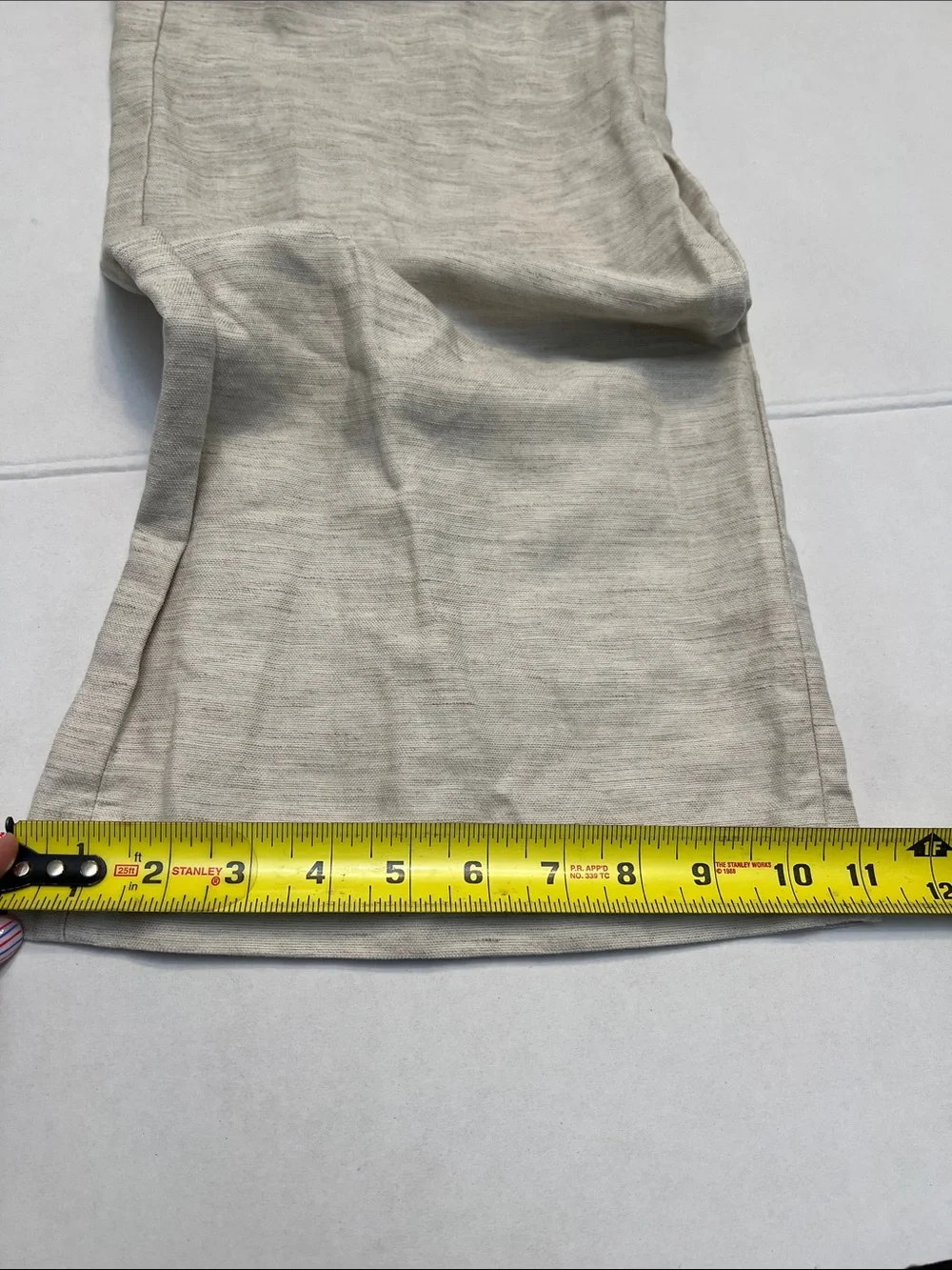 ARITZIA LINEN BLEND WIDE LEG PANTS TAN SIZE XS TALL